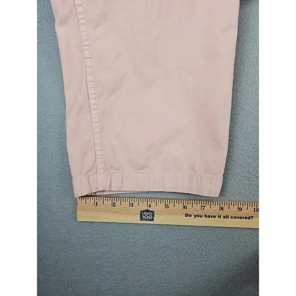 Madewell Pants‎ Women's Size 28x28 Light Pink Button Cargo Pockets Mid Rise - Picture 4 of 10